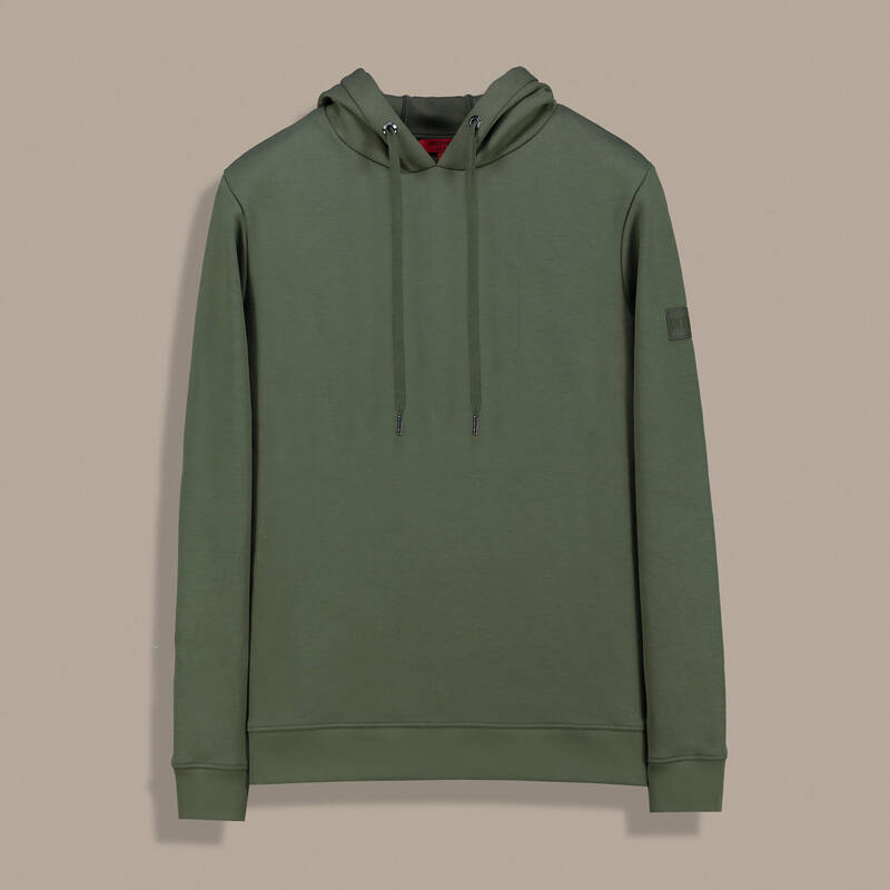 KAPÜŞONLU HAKİ SWEATSHIRT