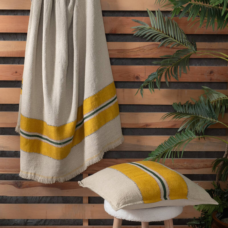 MANAROLA THROW BEJ 