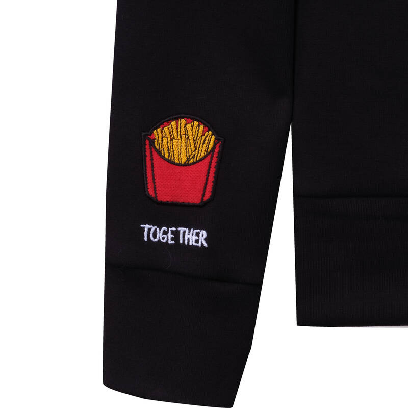 TOGETHER SİYAH SWEATSHIRT