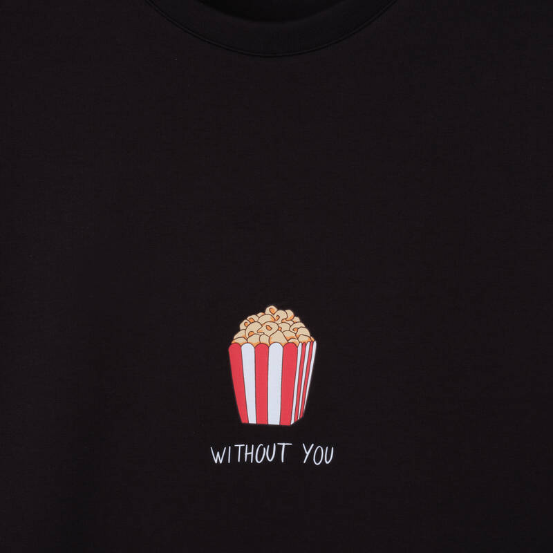 WITHOUT YOU SİYAH SWEATSHIRT