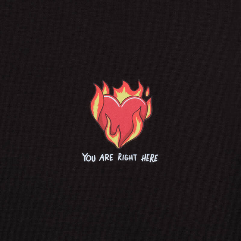 YOU ARE RIGHT HERE SİYAH SWEATSHIRT